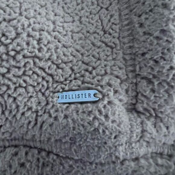 Hollister Women's Zip Up Reversible Sherpa Hoodie Jacket Size S - Picture 5 of 8